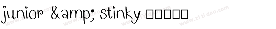 junior & stinky字体转换